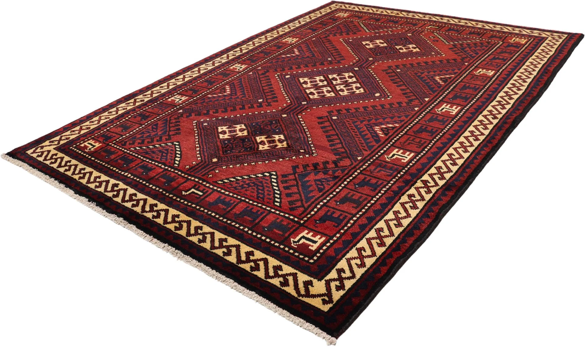 Shiraz Perserteppich 180 × 250 cm aus Wolle, handgeknüpft