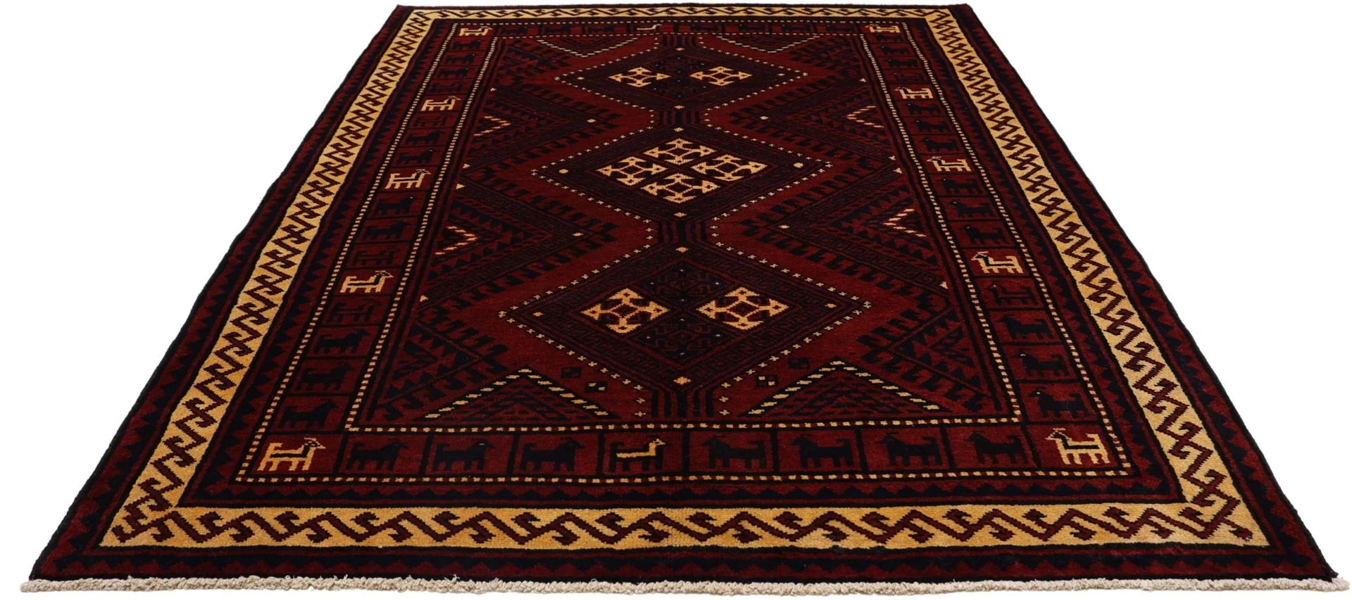 Shiraz Perserteppich 180 × 250 cm aus Wolle, handgeknüpft