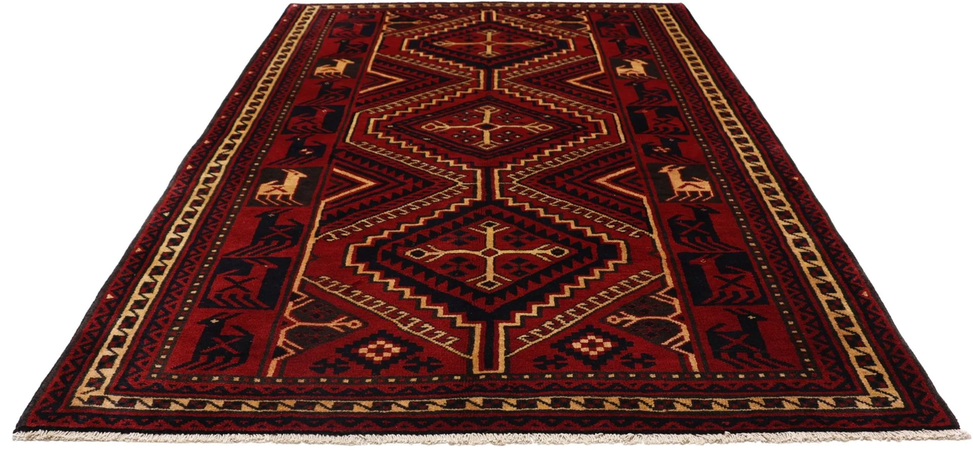 Shiraz Perserteppich 170 × 255 cm aus Wolle, handgeknüpft