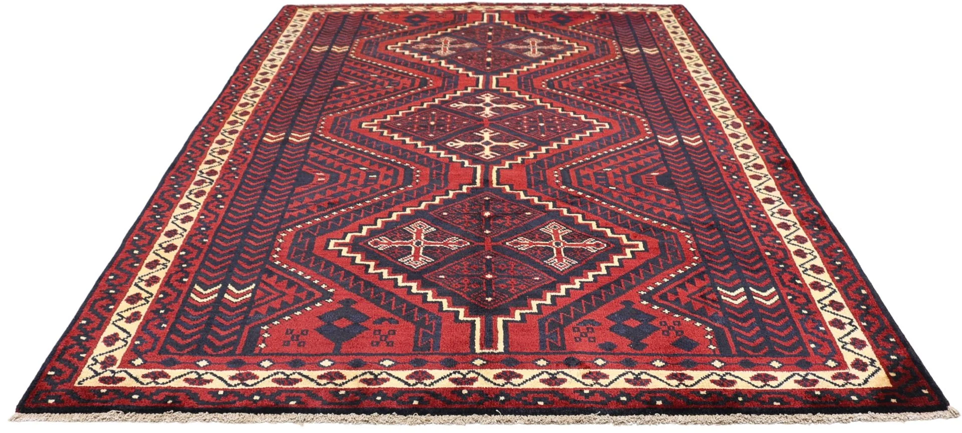 Shiraz Perserteppich 180 × 260 cm aus Wolle, handgeknüpft