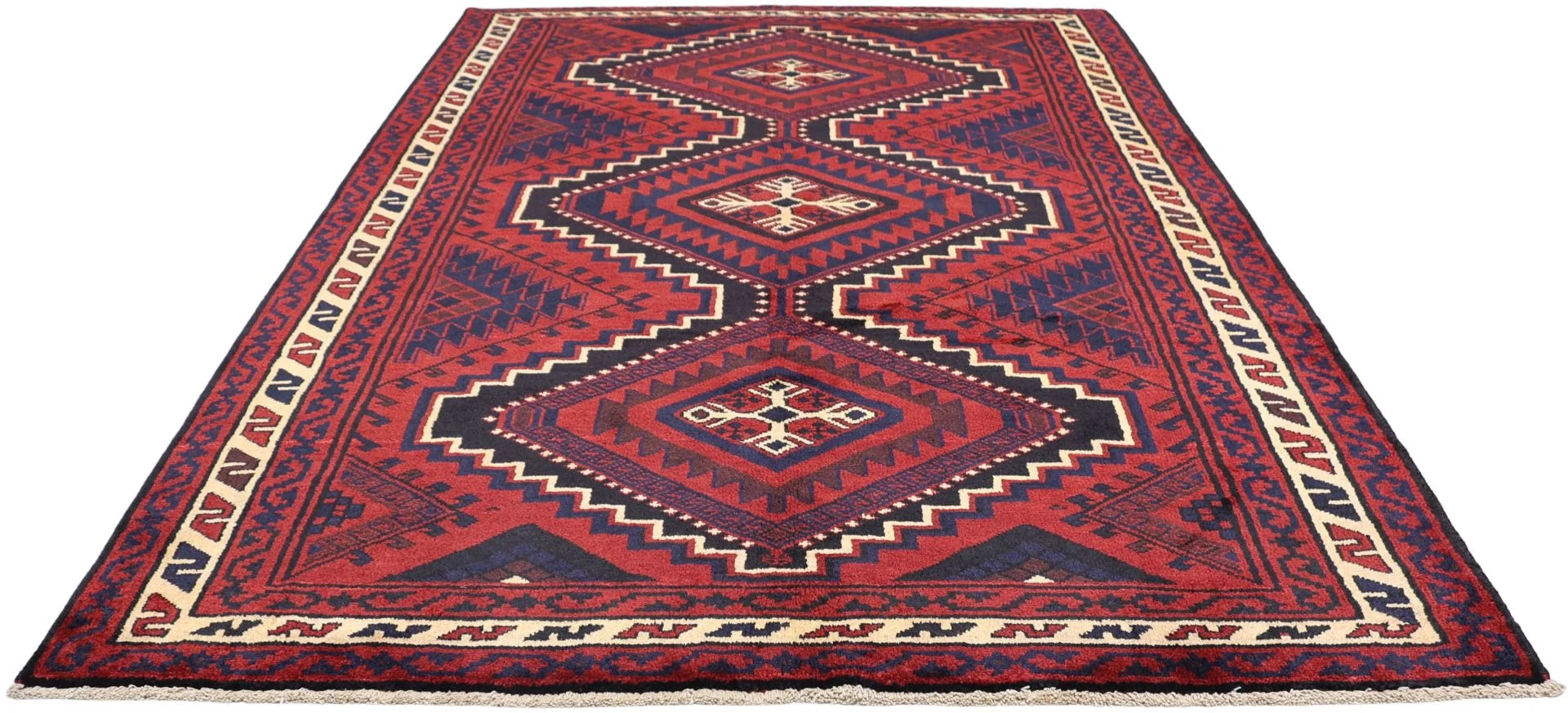 Handgeknüpfter Shiraz Perserteppich, 185 × 265 cm, Wolle