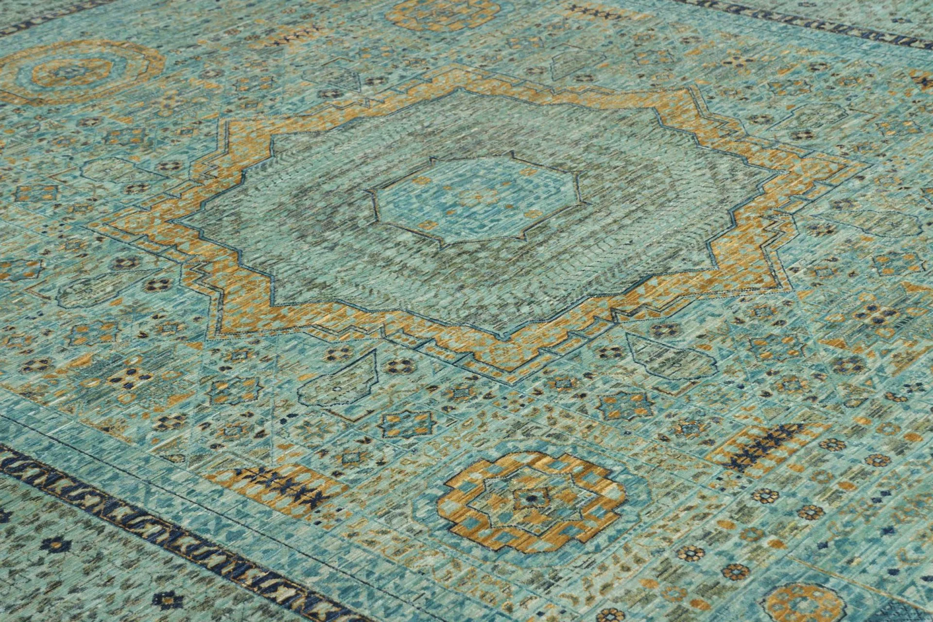 Handgeknüpfter Mamluk Orientteppich 253 × 305 cm