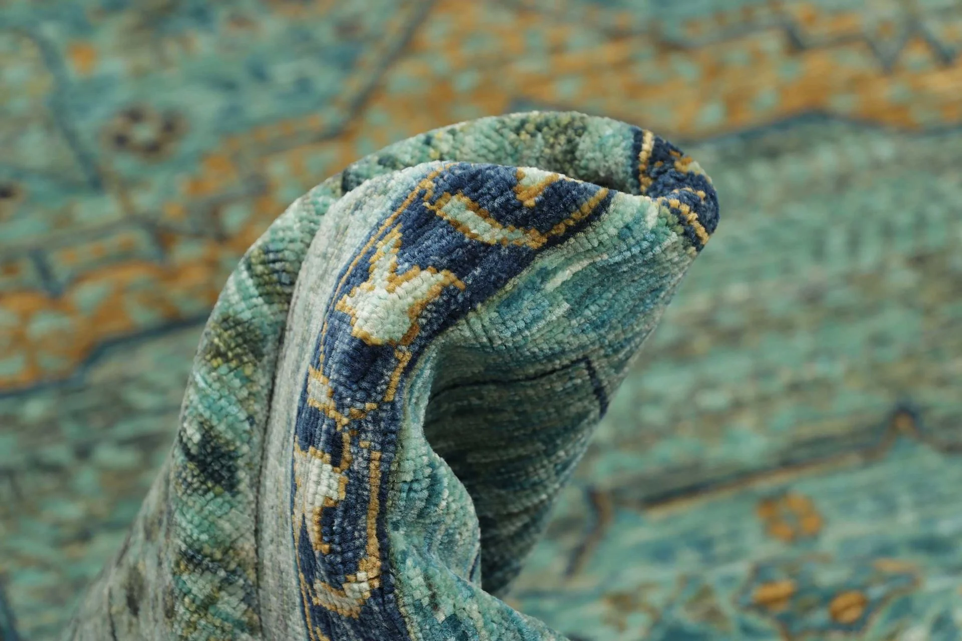 Handgeknüpfter Mamluk Orientteppich 253 × 305 cm