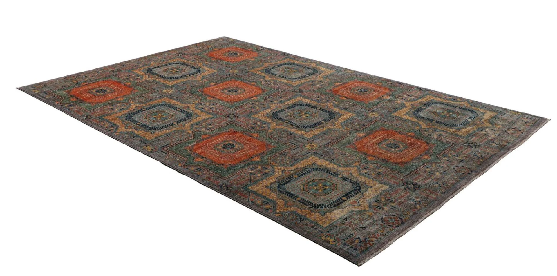 Mamluk Orientteppich aus Pakistan, 203 × 301 cm
