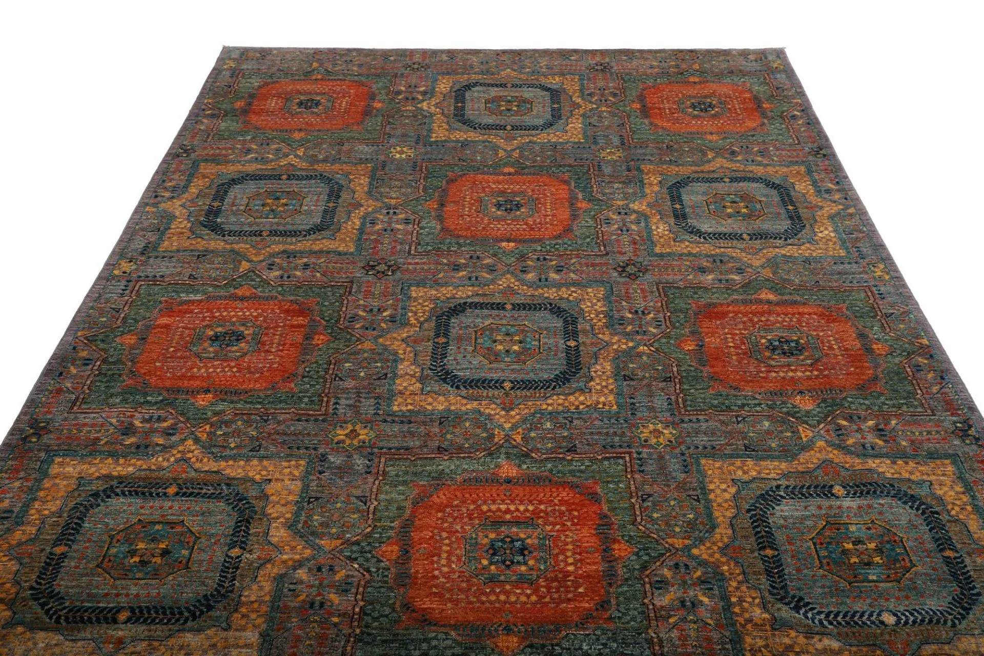 Mamluk Orientteppich aus Pakistan, 203 × 301 cm