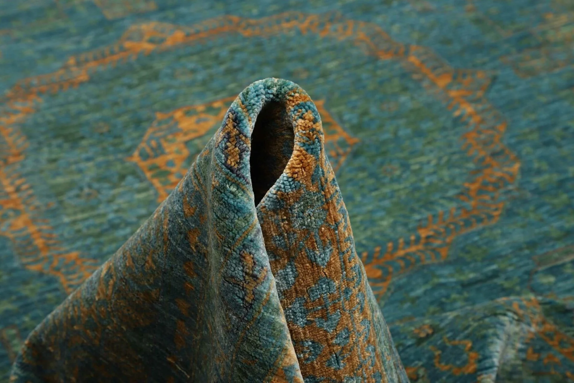 Handgeknüpfter Mamluk Orientteppich 268 × 357 cm