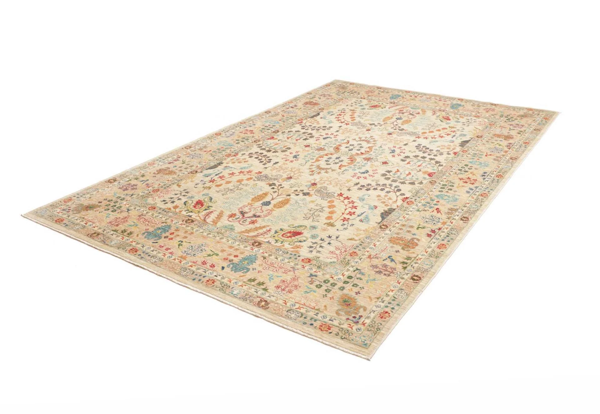 orientteppich-samarkand-205-x-304-cm-schurwolle-handgeknupft-7 Handgeknüpfter Samarkand Orientteppich, 205 × 304 cm, Wolle