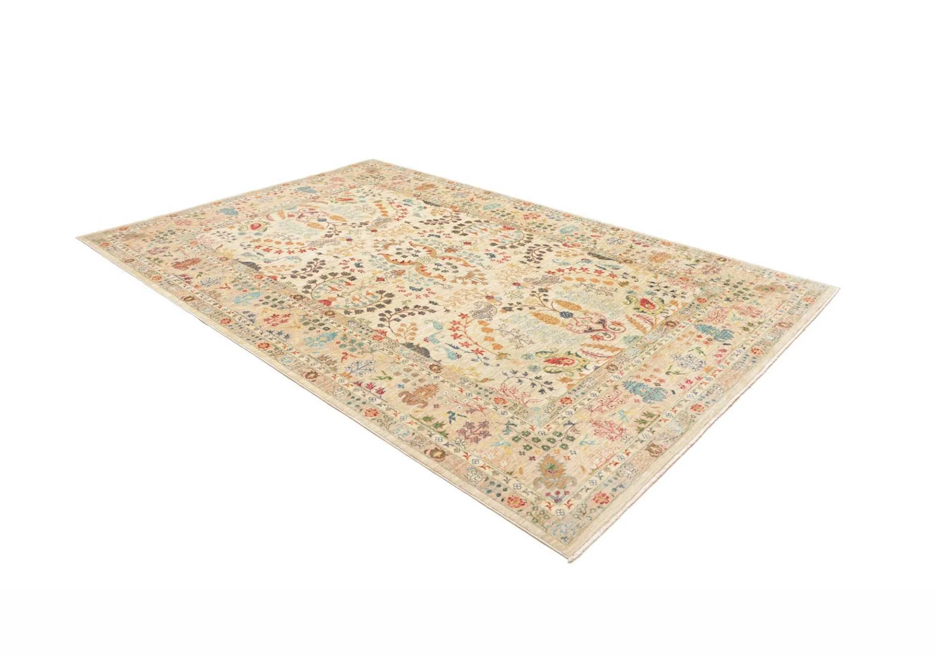 orientteppich-samarkand-205-x-304-cm-schurwolle-handgeknupft-9 Handgeknüpfter Samarkand Orientteppich, 205 × 304 cm, Wolle