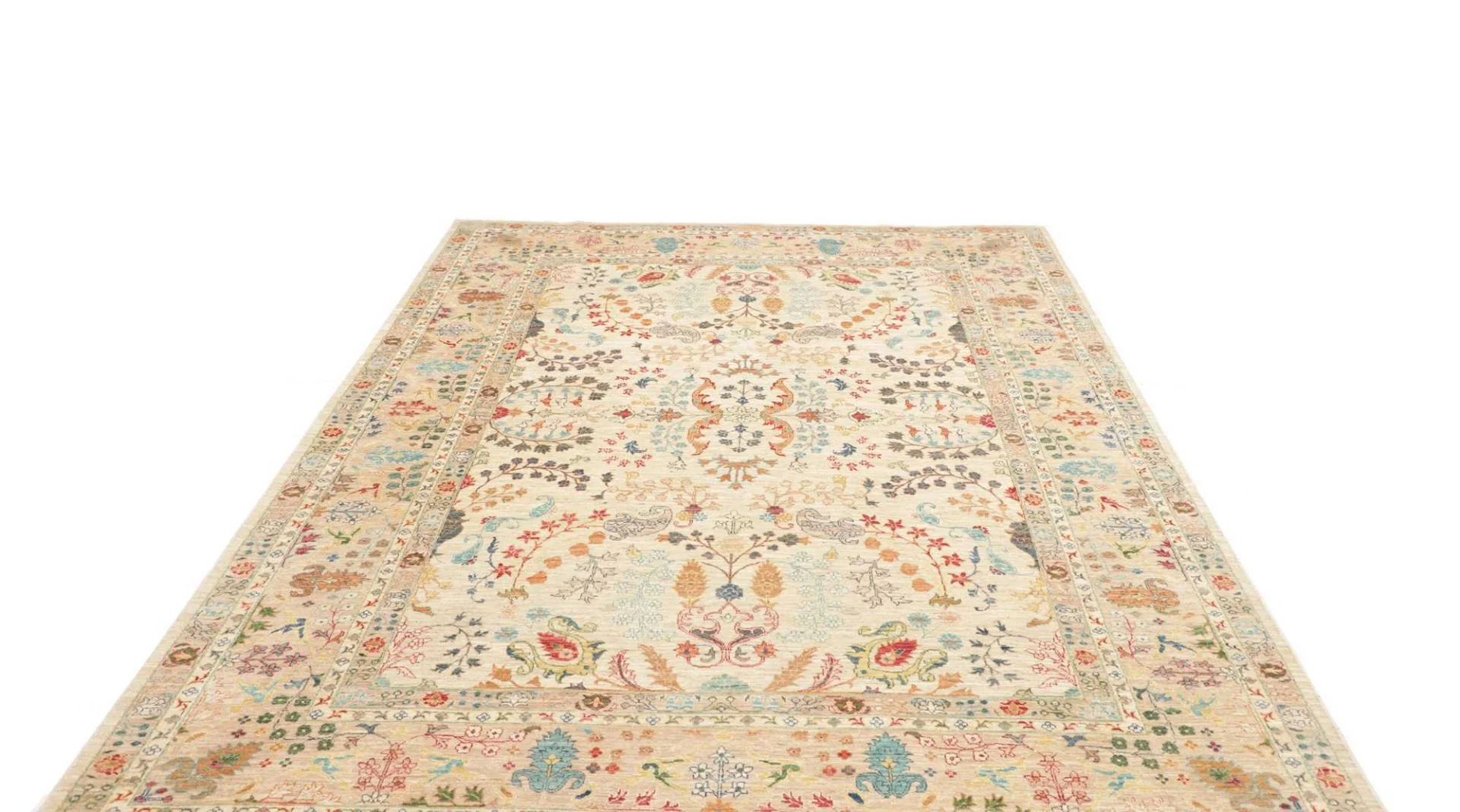 orientteppich-samarkand-205-x-304-cm-schurwolle-handgeknupft-11 Handgeknüpfter Samarkand Orientteppich, 205 × 304 cm, Wolle