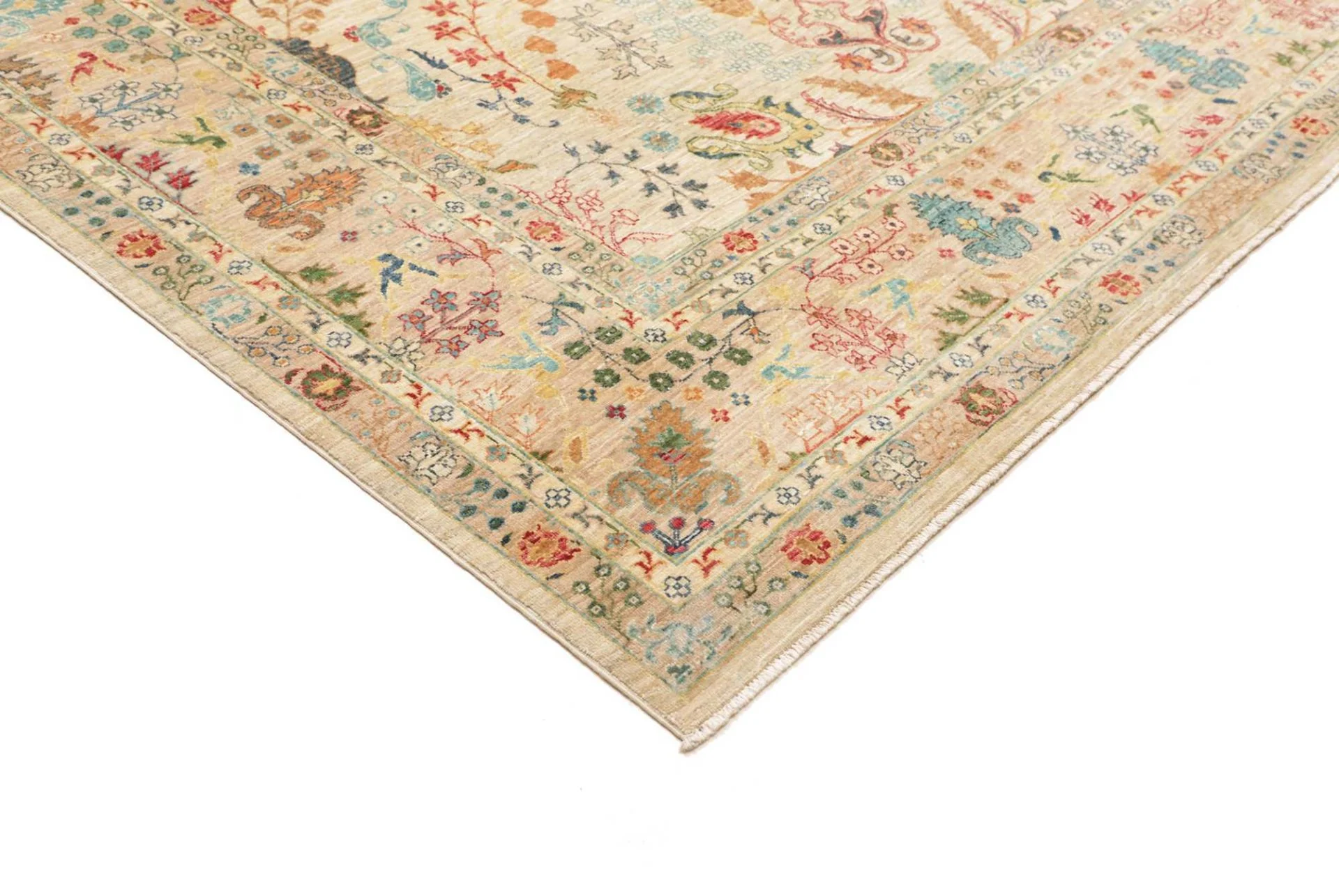 orientteppich-samarkand-205-x-304-cm-schurwolle-handgeknupft-14 Handgeknüpfter Samarkand Orientteppich, 205 × 304 cm, Wolle