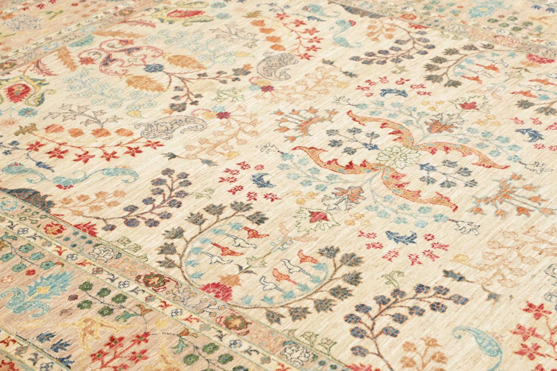 orientteppich-samarkand-205-x-304-cm-schurwolle-handgeknupft-16 Handgeknüpfter Samarkand Orientteppich, 205 × 304 cm, Wolle