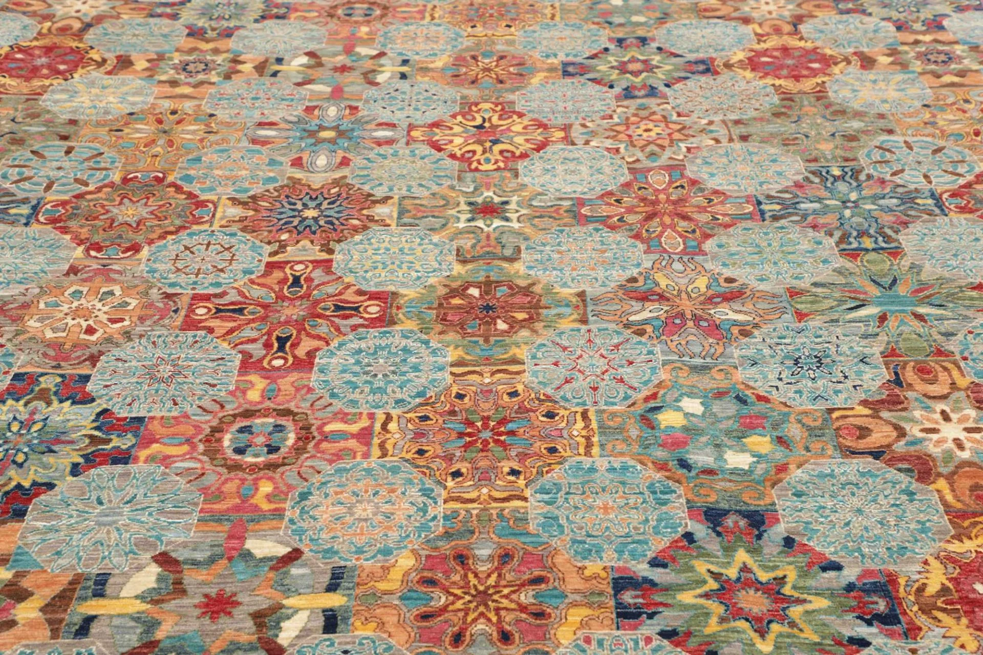 orientteppich-samarkand-245-x-299-cm-schurwolle-handgeknupft-17 Samarkand Orientteppich aus Pakistan, 245 × 299 cm