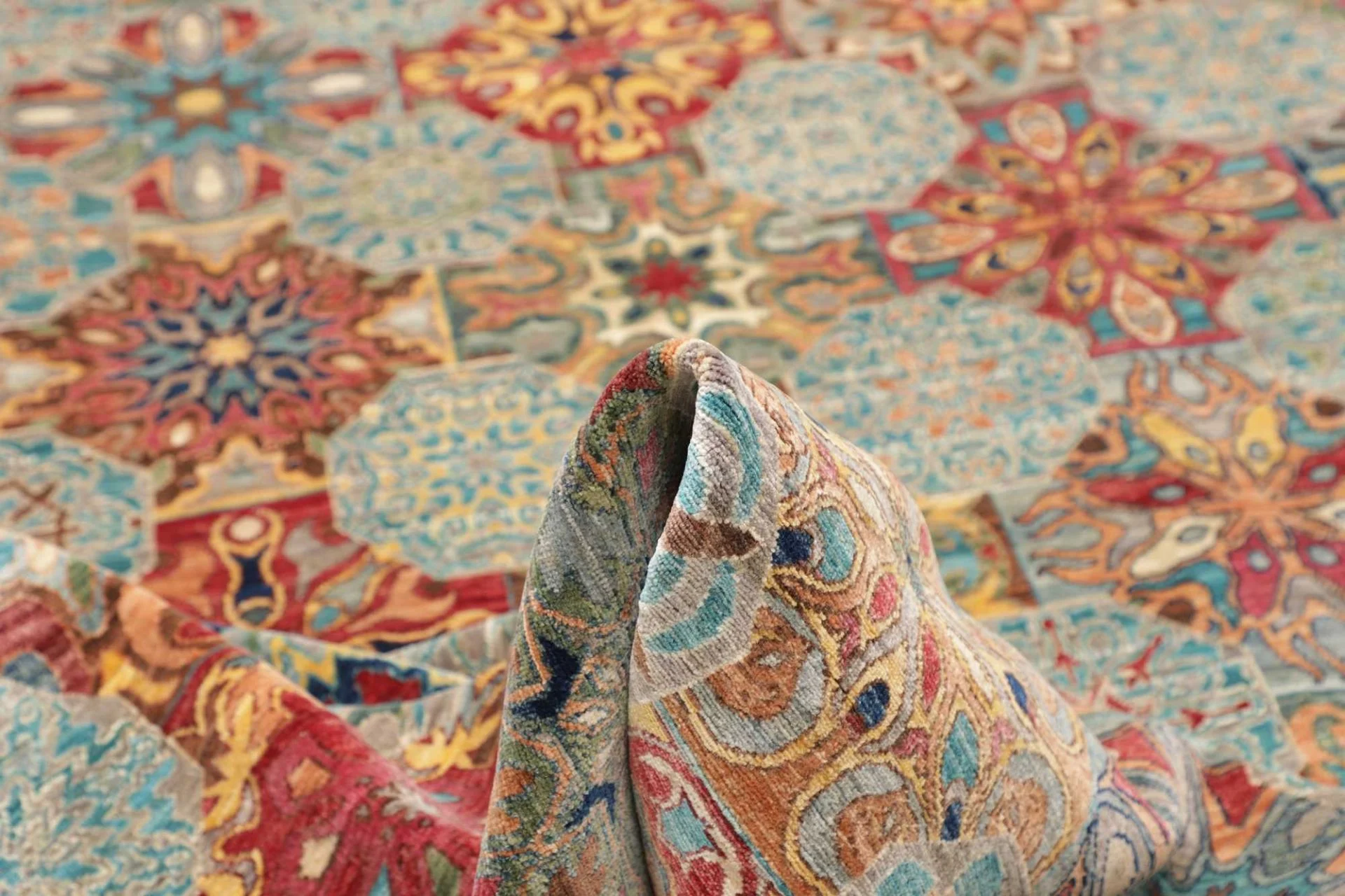 orientteppich-samarkand-245-x-299-cm-schurwolle-handgeknupft-18 Samarkand Orientteppich aus Pakistan, 245 × 299 cm
