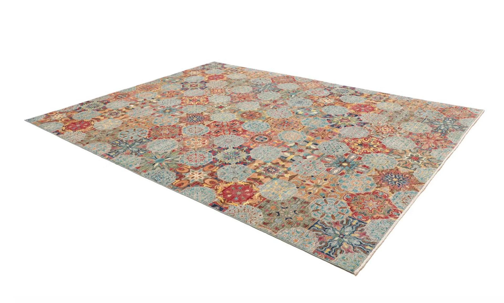 orientteppich-samarkand-240-x-306-cm-schurwolle-handgeknupft-7 Handgeknüpfter Samarkand Orientteppich, 240 × 306 cm, Wolle