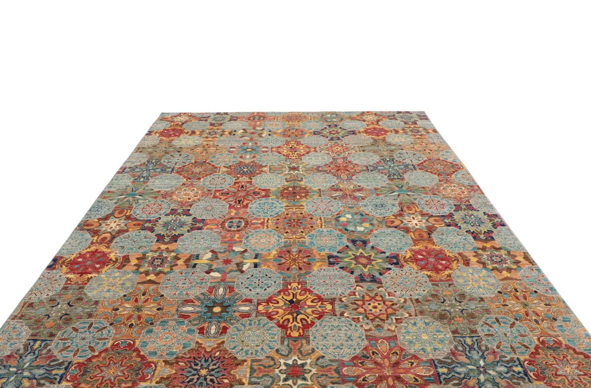 orientteppich-samarkand-240-x-306-cm-schurwolle-handgeknupft-9 Handgeknüpfter Samarkand Orientteppich, 240 × 306 cm, Wolle