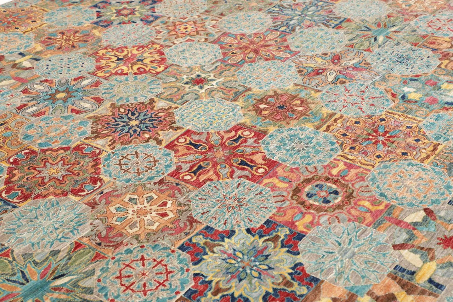 orientteppich-samarkand-240-x-306-cm-schurwolle-handgeknupft-15 Handgeknüpfter Samarkand Orientteppich, 240 × 306 cm, Wolle