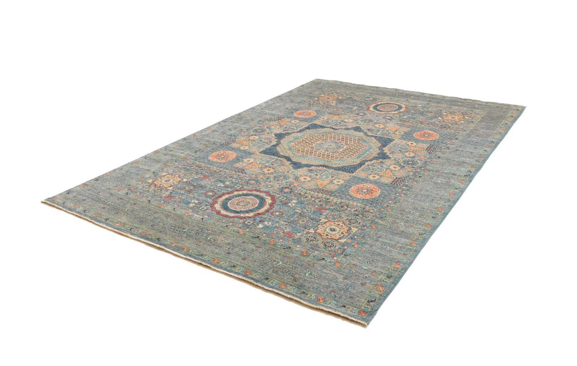 Mamluk Orientteppich 209 × 289 cm aus Wolle, handgeknüpft