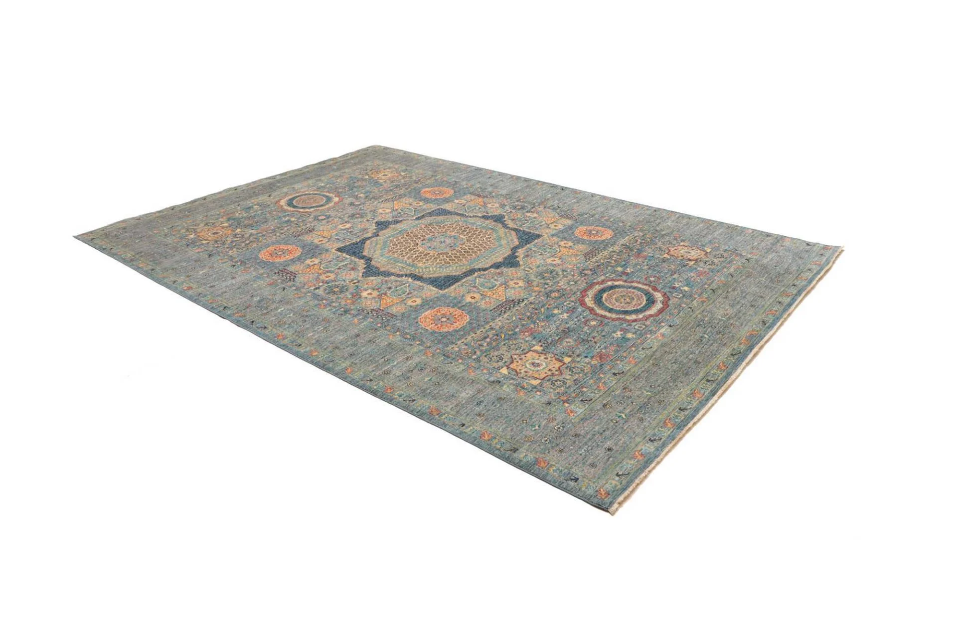 Mamluk Orientteppich 209 × 289 cm aus Wolle, handgeknüpft
