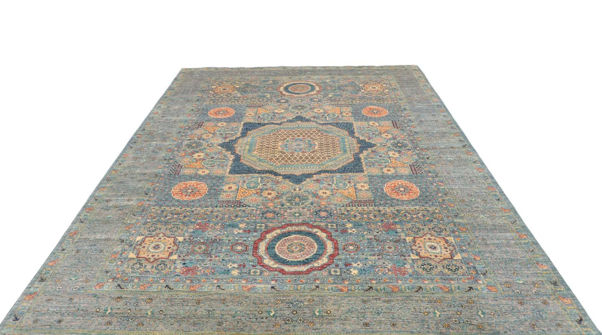 Mamluk Orientteppich 209 × 289 cm aus Wolle, handgeknüpft