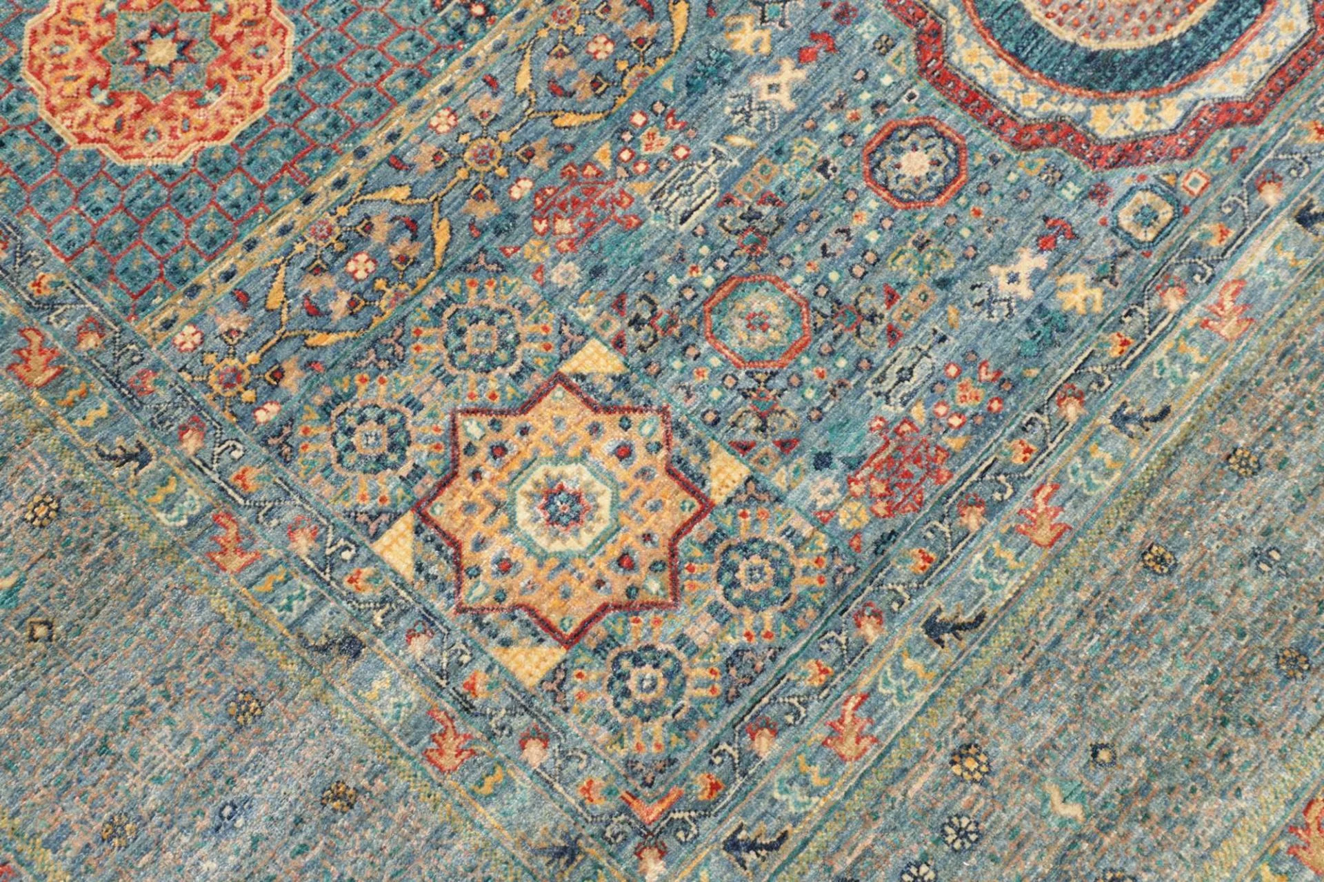 Mamluk Orientteppich 209 × 289 cm aus Wolle, handgeknüpft