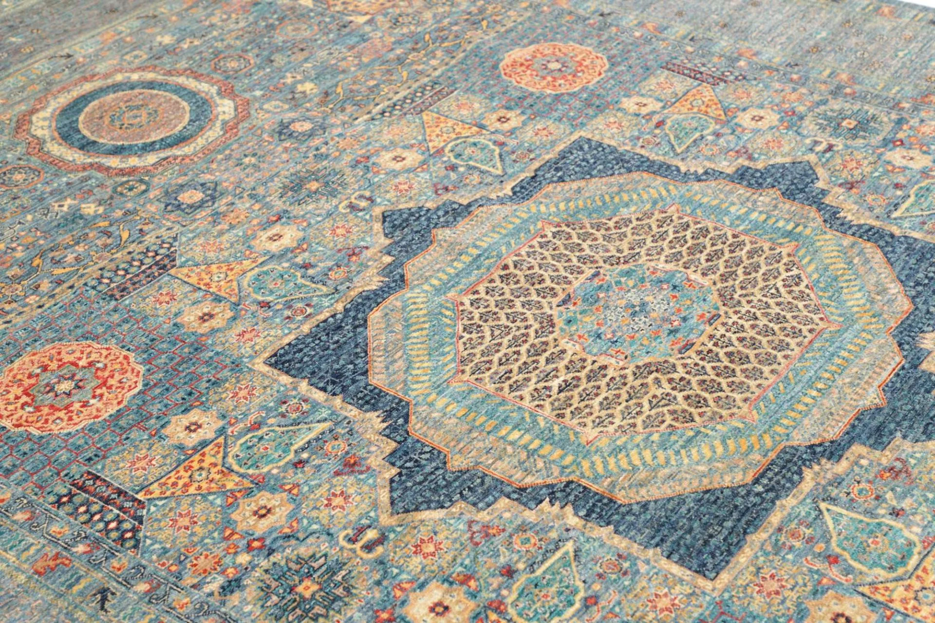 Mamluk Orientteppich 209 × 289 cm aus Wolle, handgeknüpft