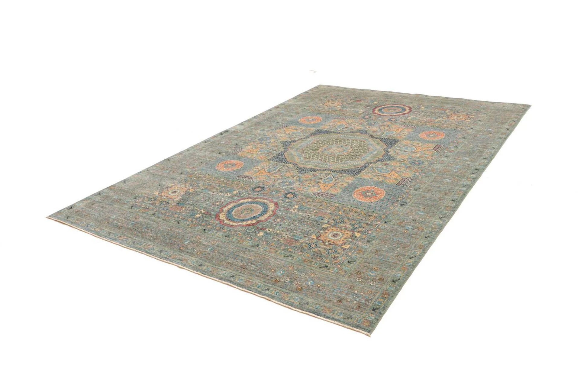 Handgeknüpfter Mamluk Orientteppich, 211 × 306 cm, Wolle