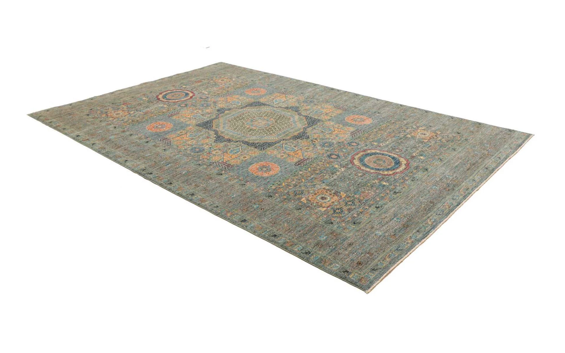 Handgeknüpfter Mamluk Orientteppich, 211 × 306 cm, Wolle