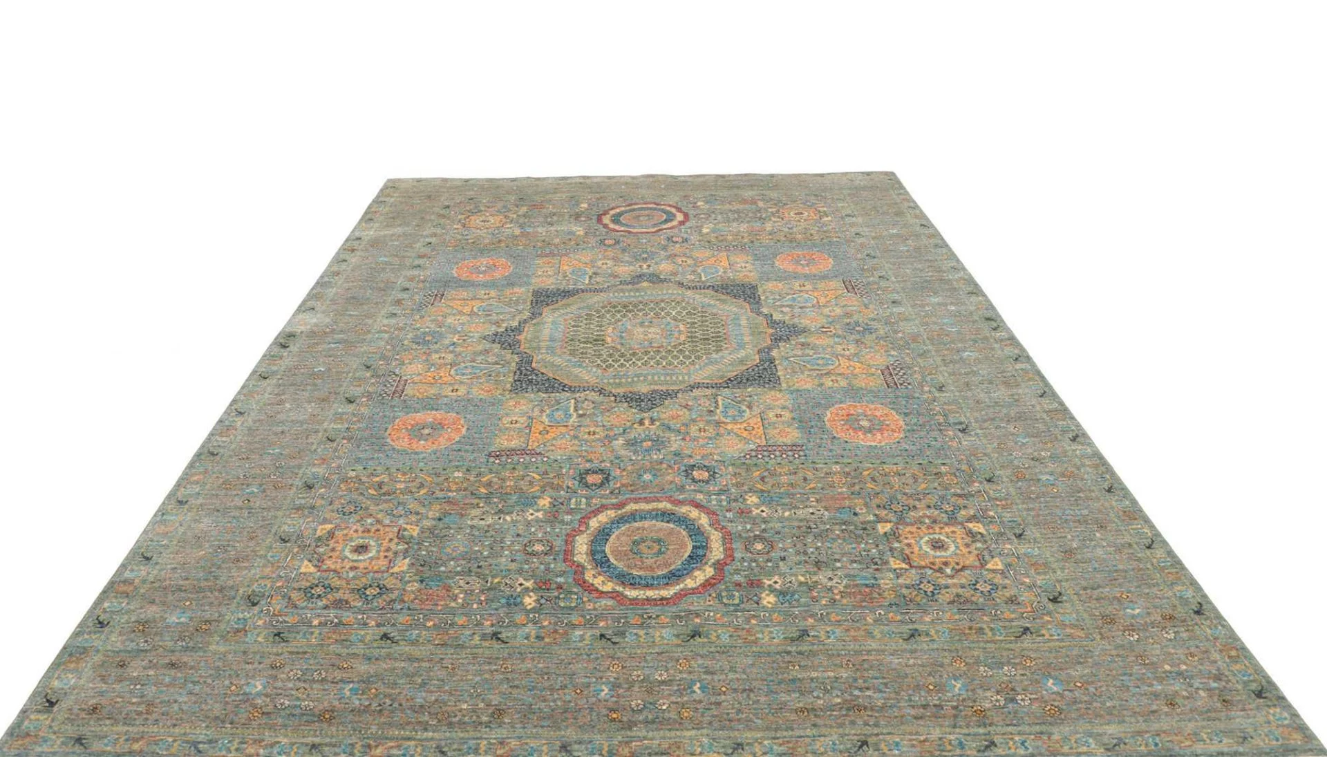 Handgeknüpfter Mamluk Orientteppich, 211 × 306 cm, Wolle