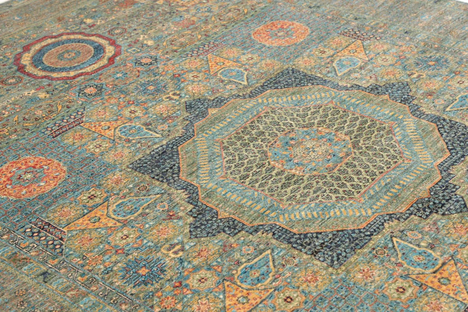 Handgeknüpfter Mamluk Orientteppich, 211 × 306 cm, Wolle