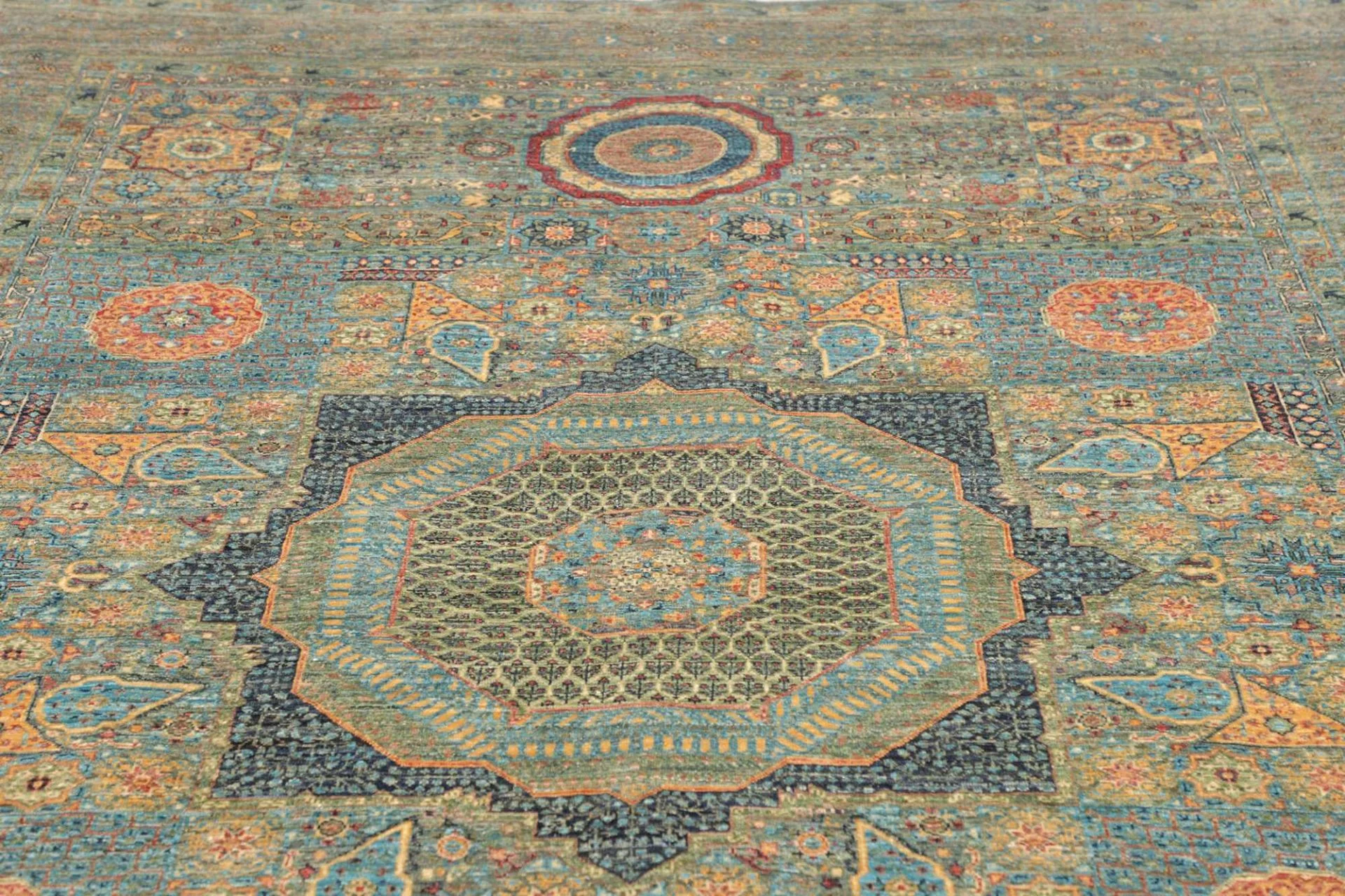 Handgeknüpfter Mamluk Orientteppich, 211 × 306 cm, Wolle