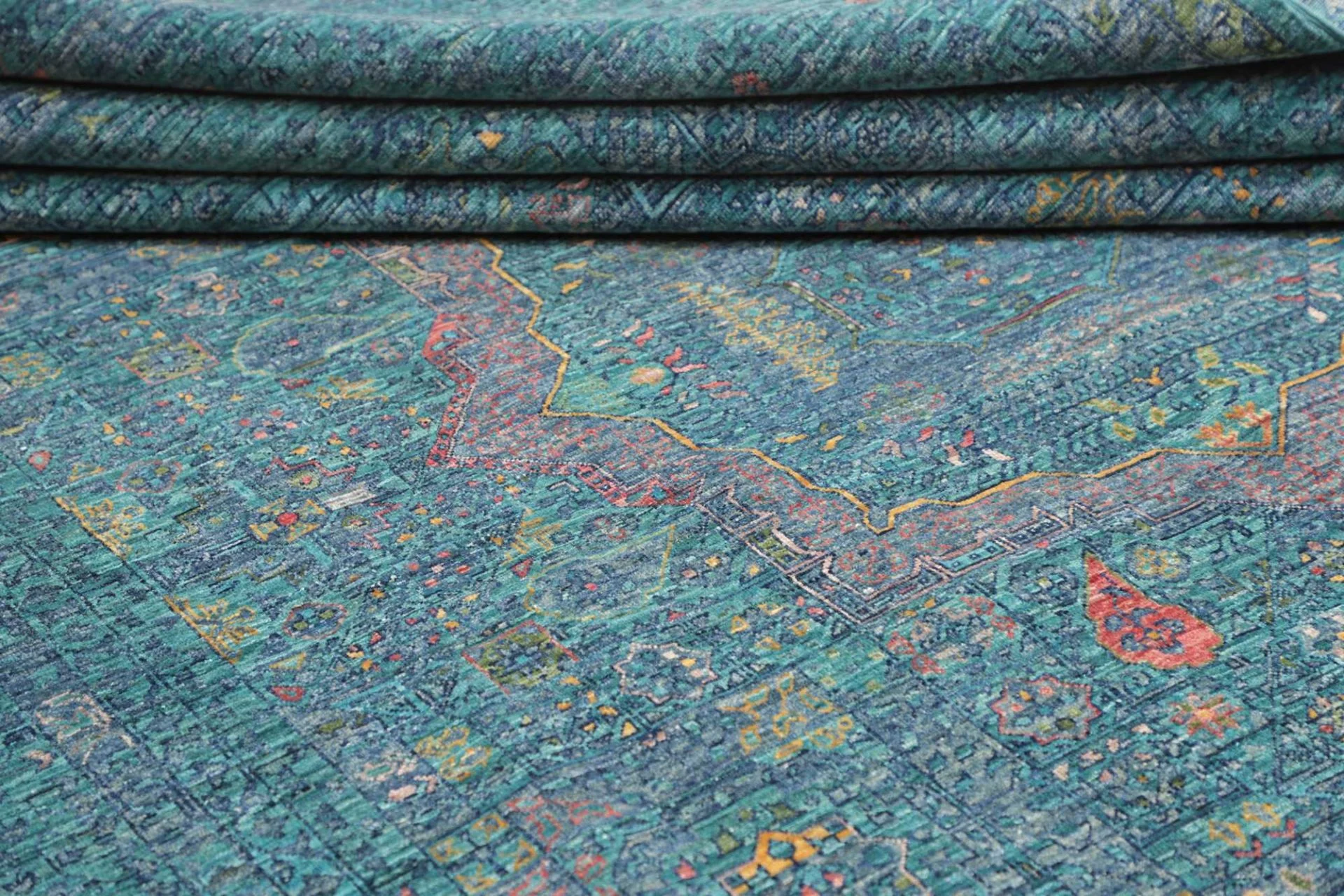 Handgeknüpfter Mamluk Orientteppich 210 × 297 cm