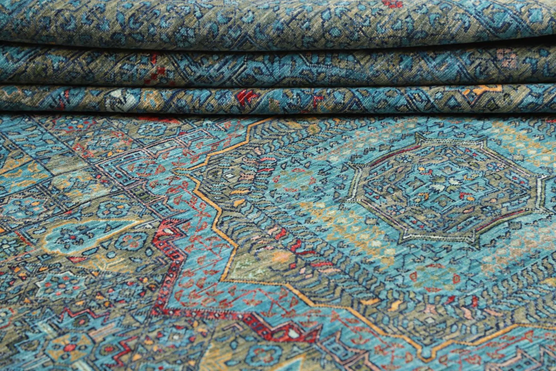Mamluk Orientteppich aus Pakistan, 202 × 303 cm