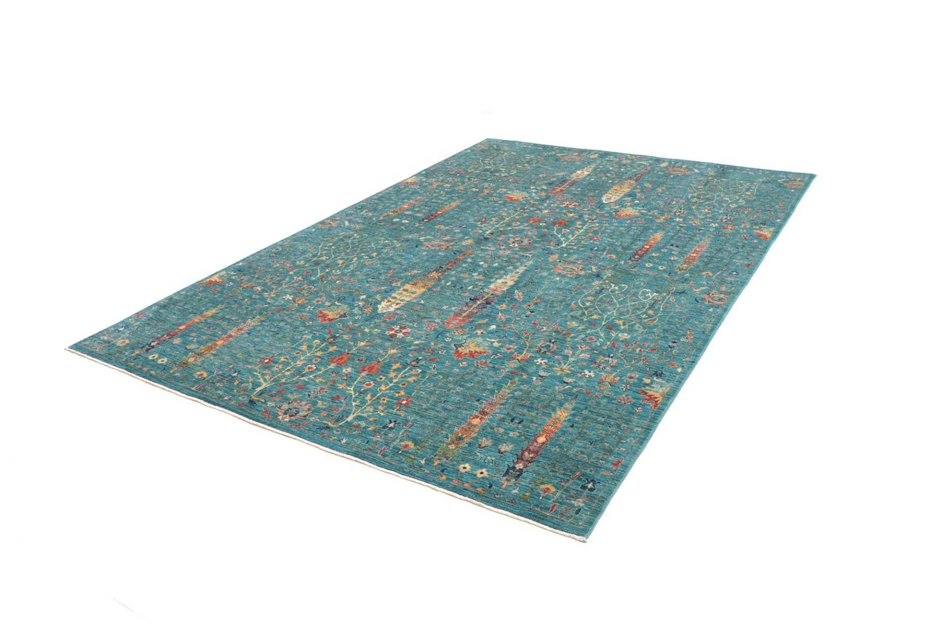 Handgeknüpfter Samarkand Orientteppich, 206 × 295 cm, Wolle