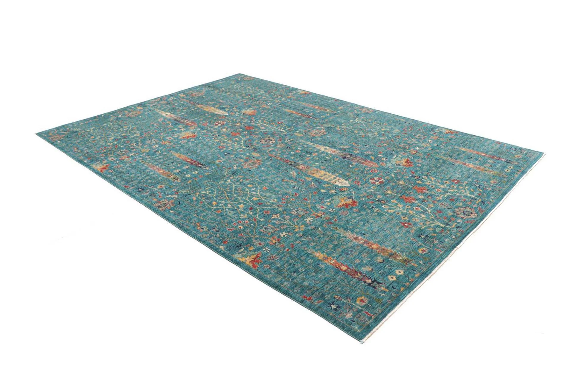 Handgeknüpfter Samarkand Orientteppich, 206 × 295 cm, Wolle