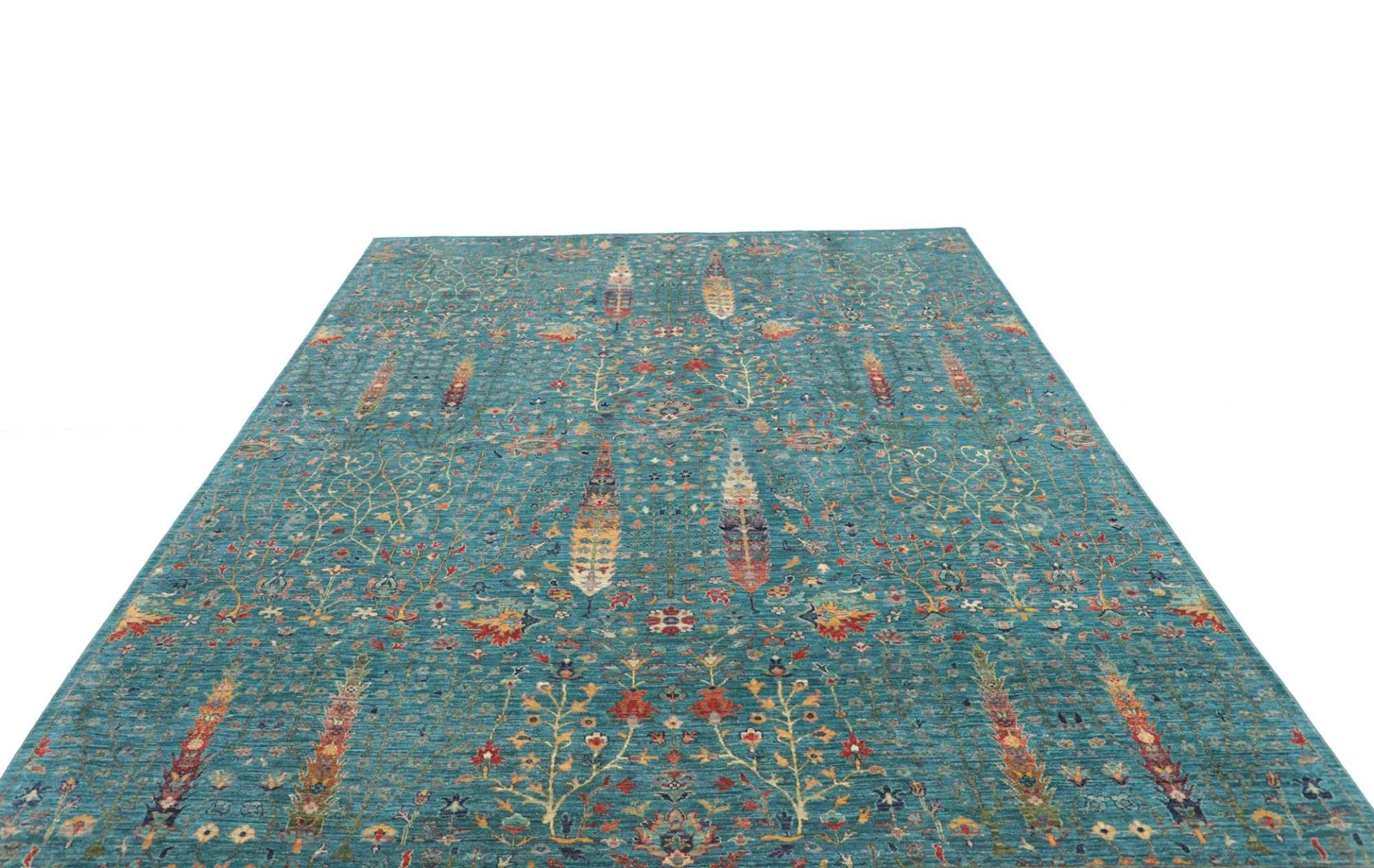 Handgeknüpfter Samarkand Orientteppich, 206 × 295 cm, Wolle