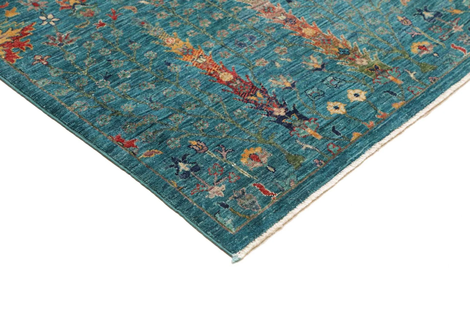 Handgeknüpfter Samarkand Orientteppich, 206 × 295 cm, Wolle