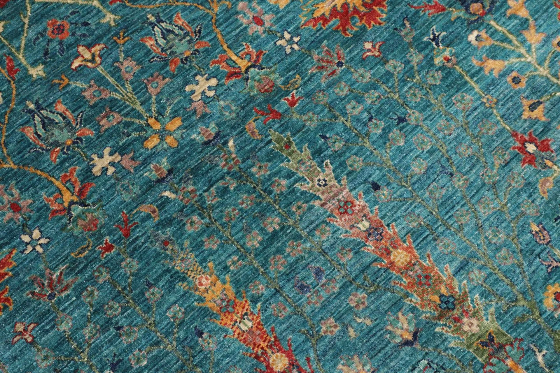 Handgeknüpfter Samarkand Orientteppich, 206 × 295 cm, Wolle