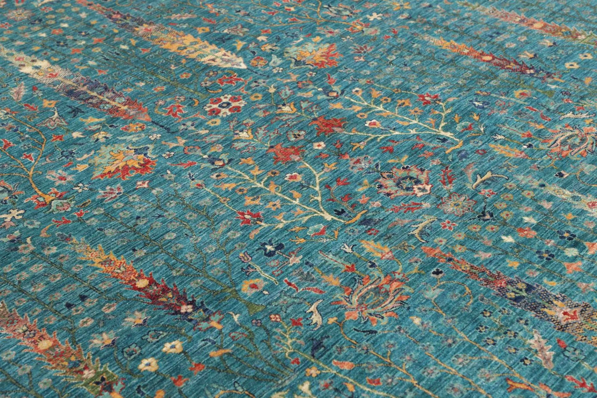 Handgeknüpfter Samarkand Orientteppich, 206 × 295 cm, Wolle