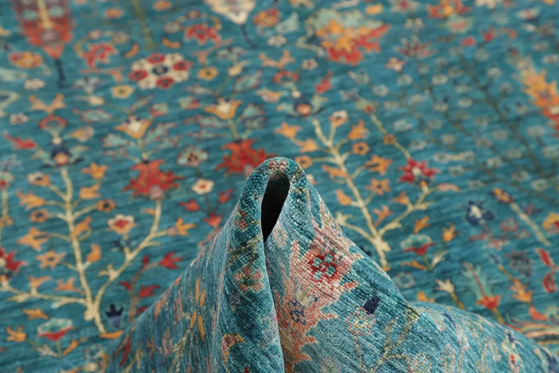 Handgeknüpfter Samarkand Orientteppich, 206 × 295 cm, Wolle