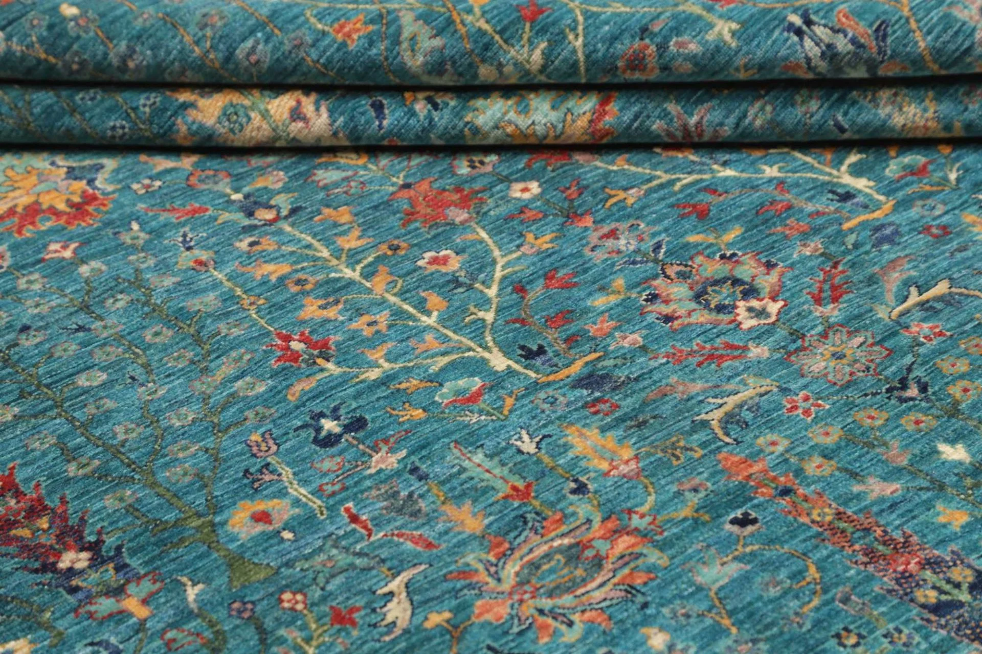 Handgeknüpfter Samarkand Orientteppich, 206 × 295 cm, Wolle