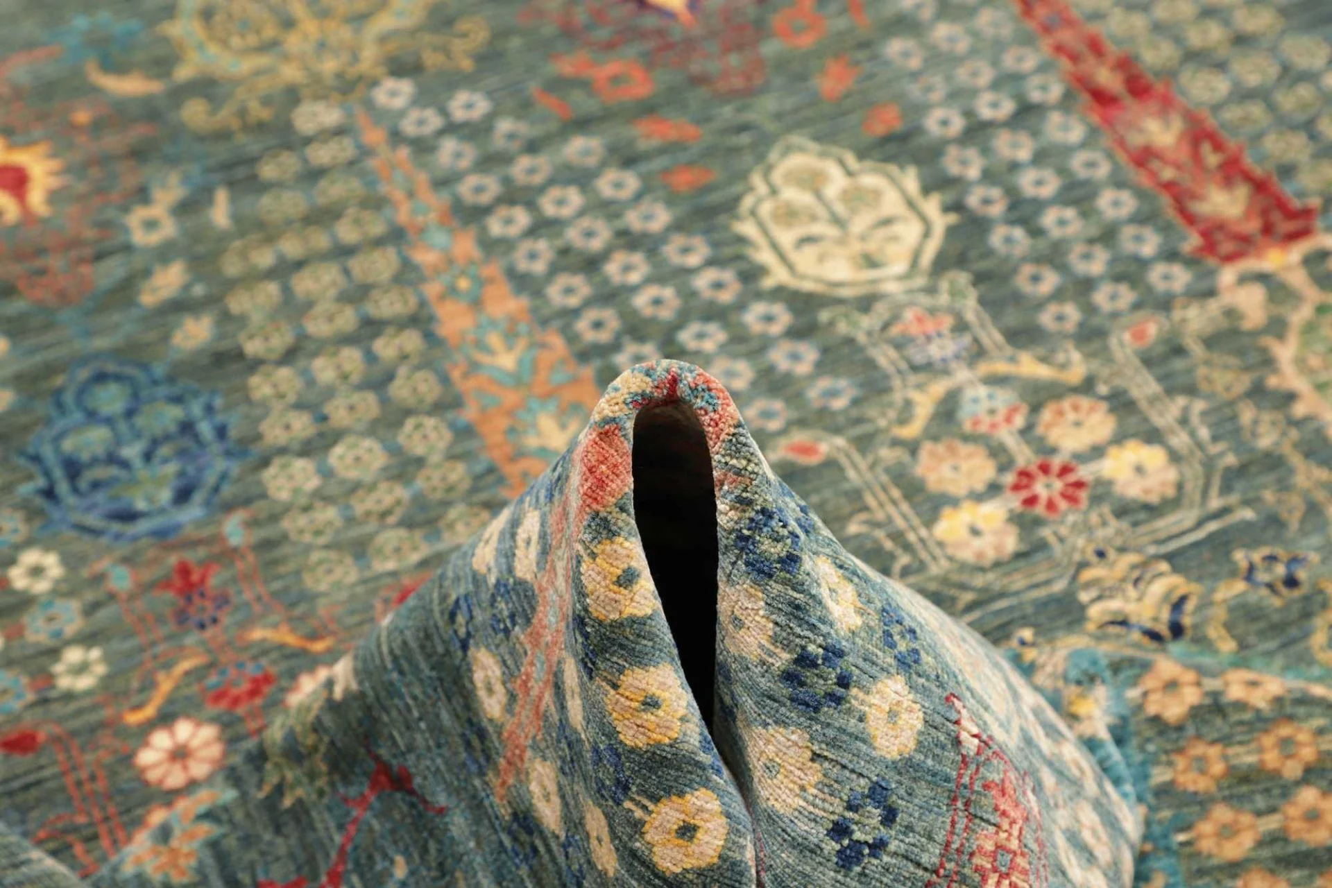 Samarkand Orientteppich 247 × 302 cm aus Wolle, handgeknüpft