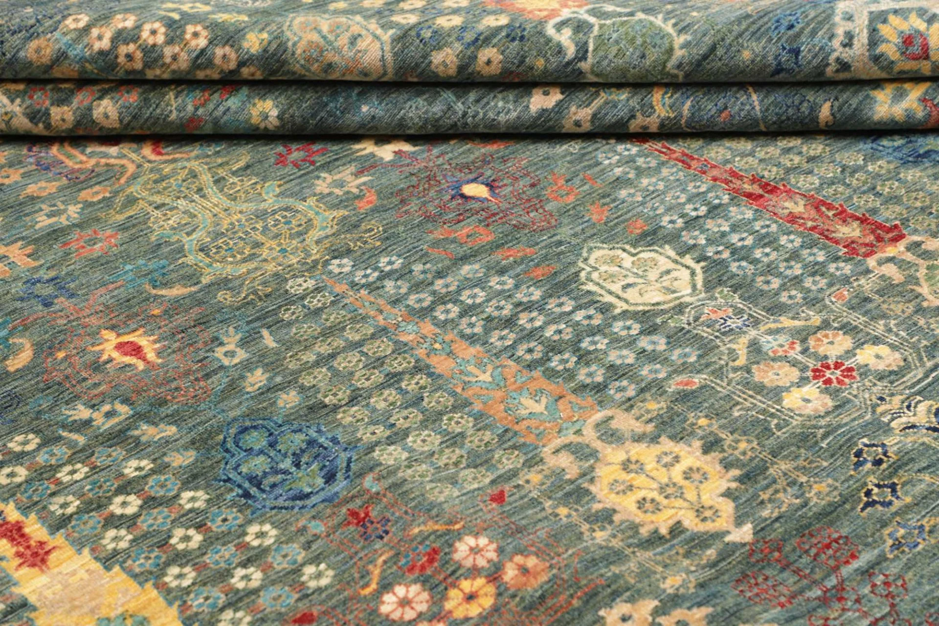 Samarkand Orientteppich 247 × 302 cm aus Wolle, handgeknüpft