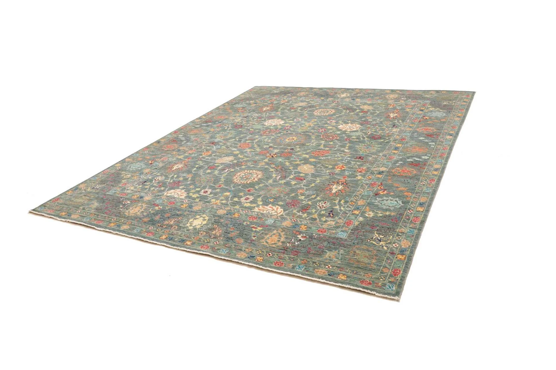 orientteppich-samarkand-248-x-298-cm-schurwolle-handgeknupft-17 Samarkand Orientteppich aus Pakistan, 248 × 298 cm