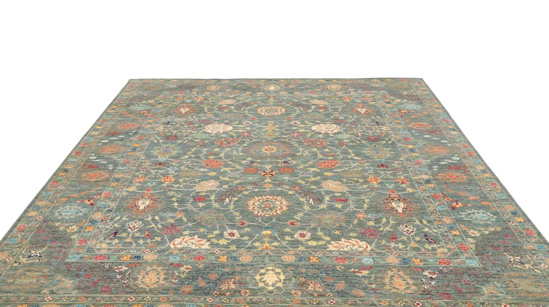 orientteppich-samarkand-248-x-298-cm-schurwolle-handgeknupft-26 Samarkand Orientteppich aus Pakistan, 248 × 298 cm