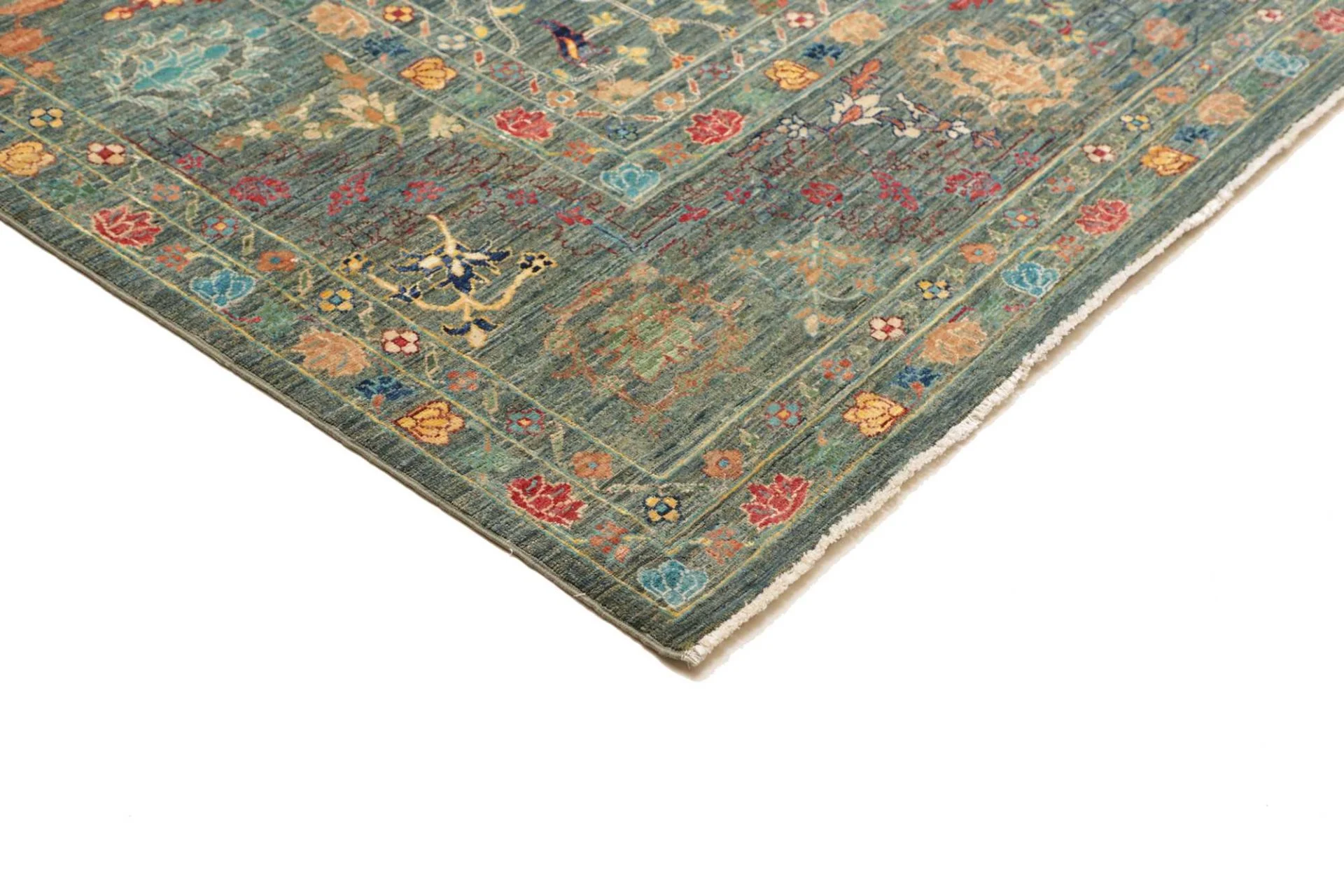 orientteppich-samarkand-248-x-298-cm-schurwolle-handgeknupft-33 Samarkand Orientteppich aus Pakistan, 248 × 298 cm