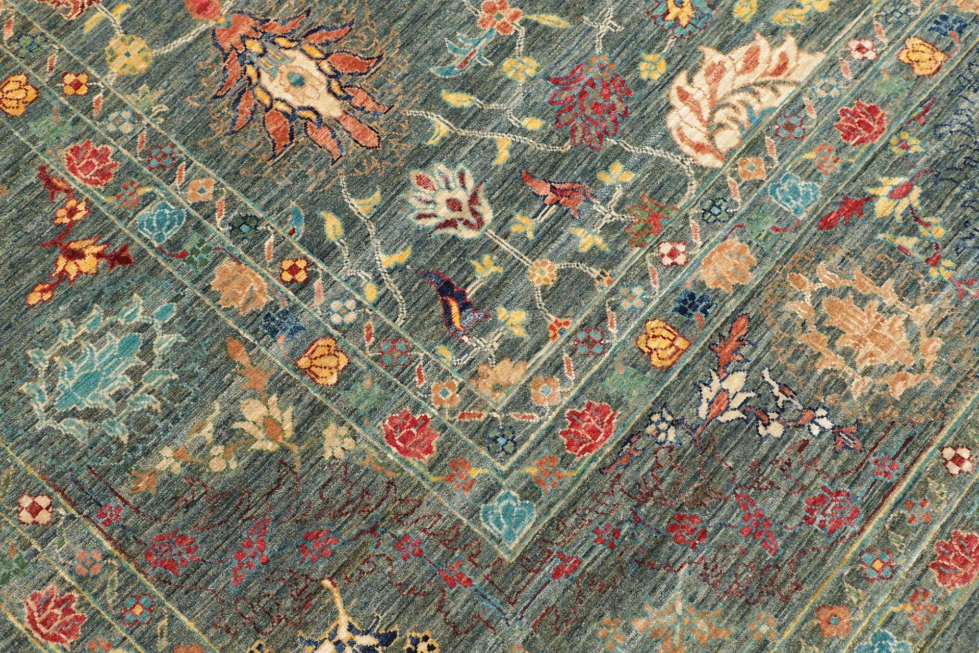 orientteppich-samarkand-248-x-298-cm-schurwolle-handgeknupft-38 Samarkand Orientteppich aus Pakistan, 248 × 298 cm