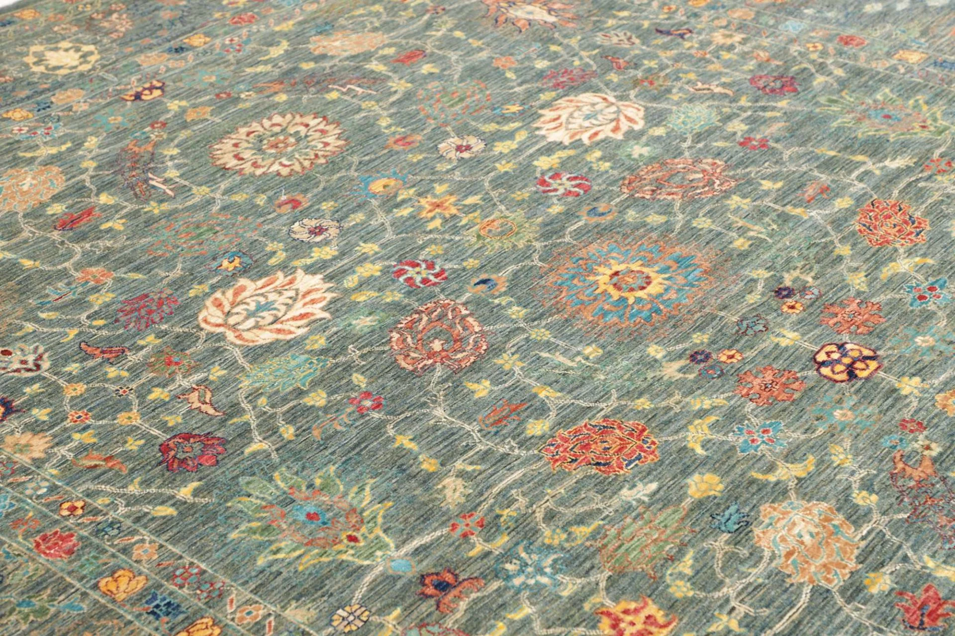 orientteppich-samarkand-248-x-298-cm-schurwolle-handgeknupft-42 Samarkand Orientteppich aus Pakistan, 248 × 298 cm