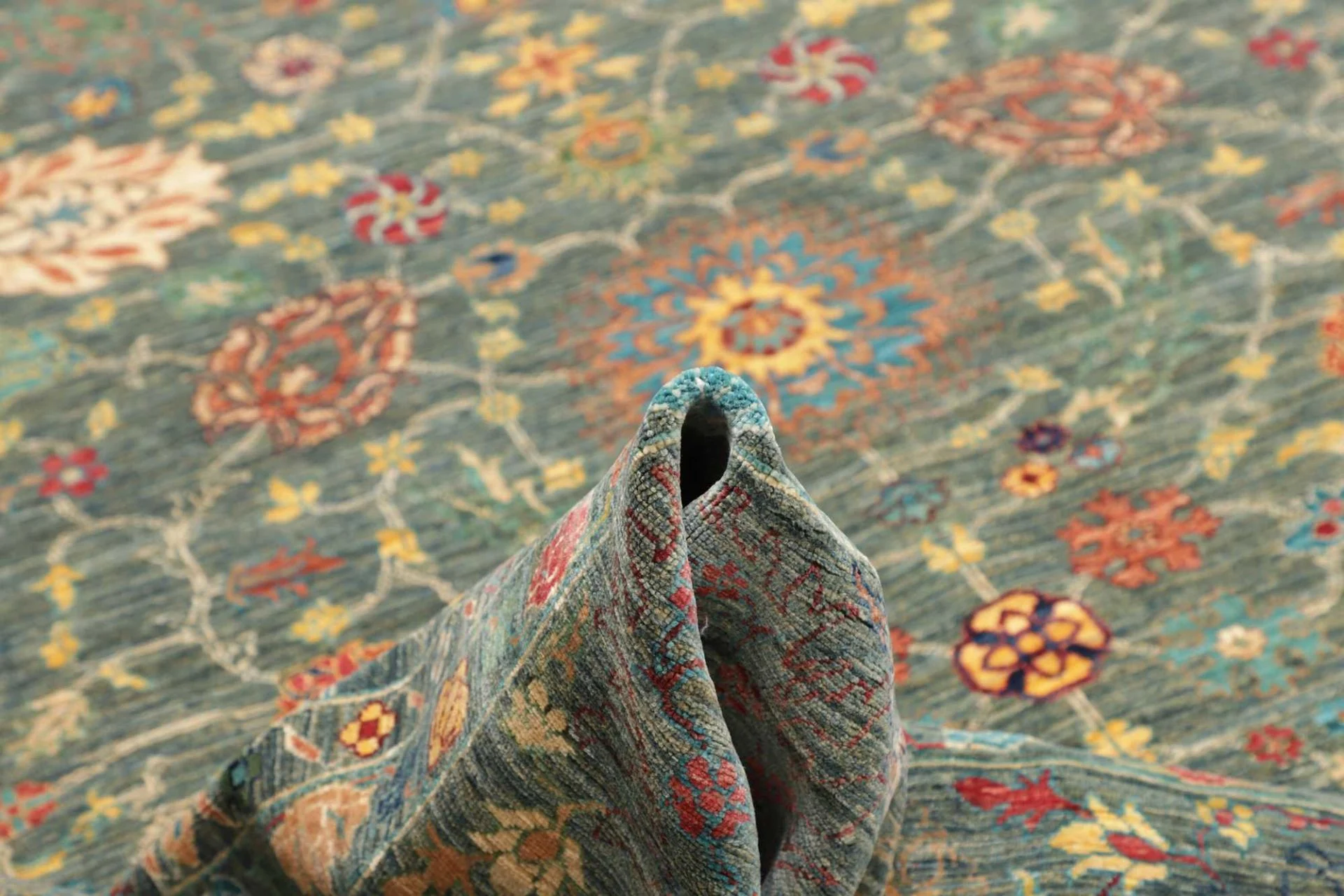 orientteppich-samarkand-248-x-298-cm-schurwolle-handgeknupft-46 Samarkand Orientteppich aus Pakistan, 248 × 298 cm