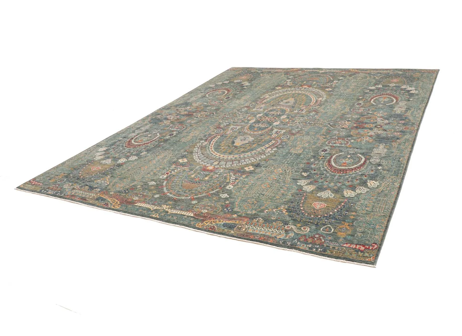 orientteppich-samarkand-251-x-303-cm-schurwolle-handgeknupft-18 Samarkand Orientteppich aus Pakistan, 251 × 303 cm