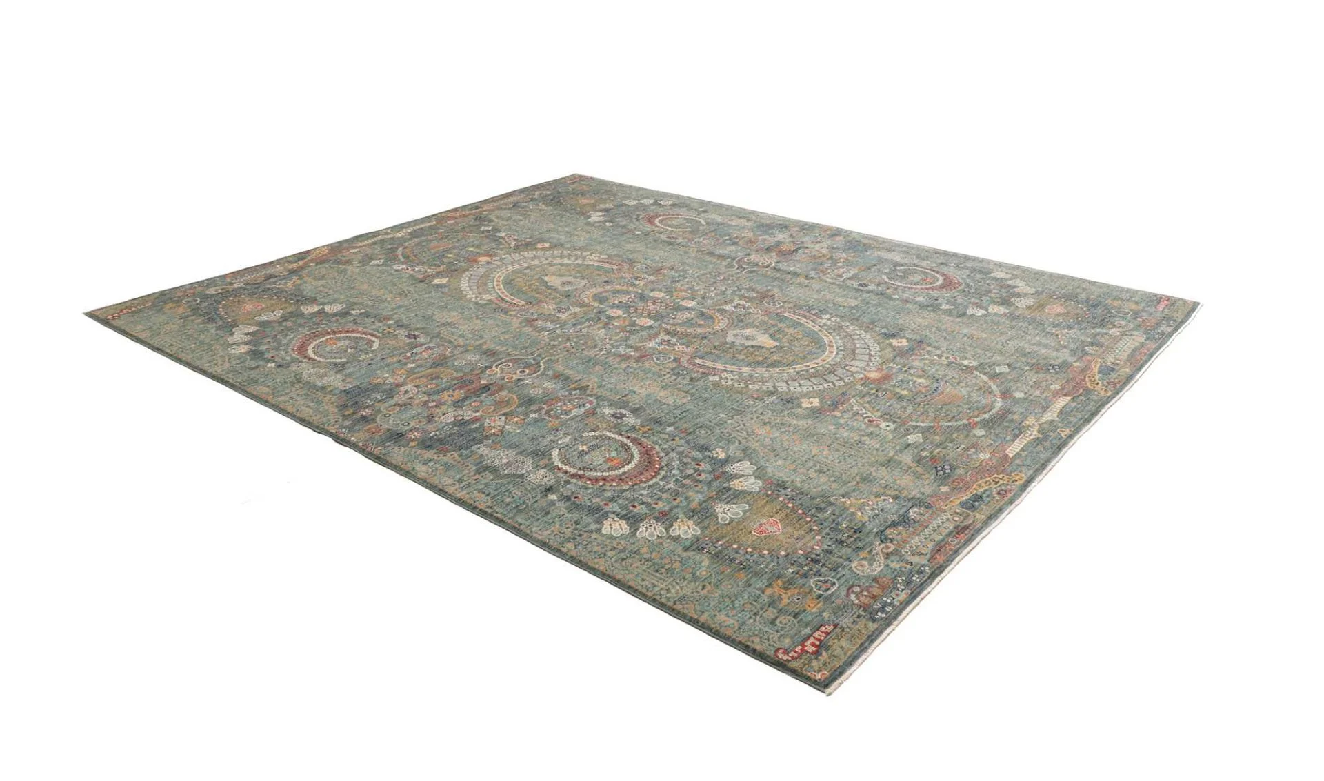 orientteppich-samarkand-251-x-303-cm-schurwolle-handgeknupft-23 Samarkand Orientteppich aus Pakistan, 251 × 303 cm